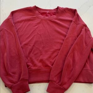 Lululemon Perfectly oversized crew, red, super soft great condition
